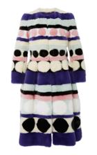 Carolina Herrera Geometric Intarsia Coat