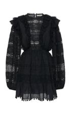 Ulla Johnson Jolie Ruffled Cotton-blend Mini Dress Size: 0
