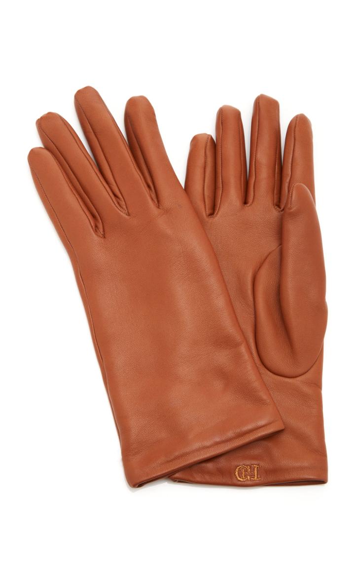 Gabriela Hearst Leather Gloves