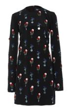 Cushnie Et Ochs Cecily Long Sleeve Mini Dress