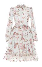 Luisa Beccaria Floral Printed Georgette Dress