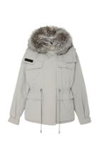 Yves Salomon Paris Fox Fur-trimmed Cotton-bachette Parka