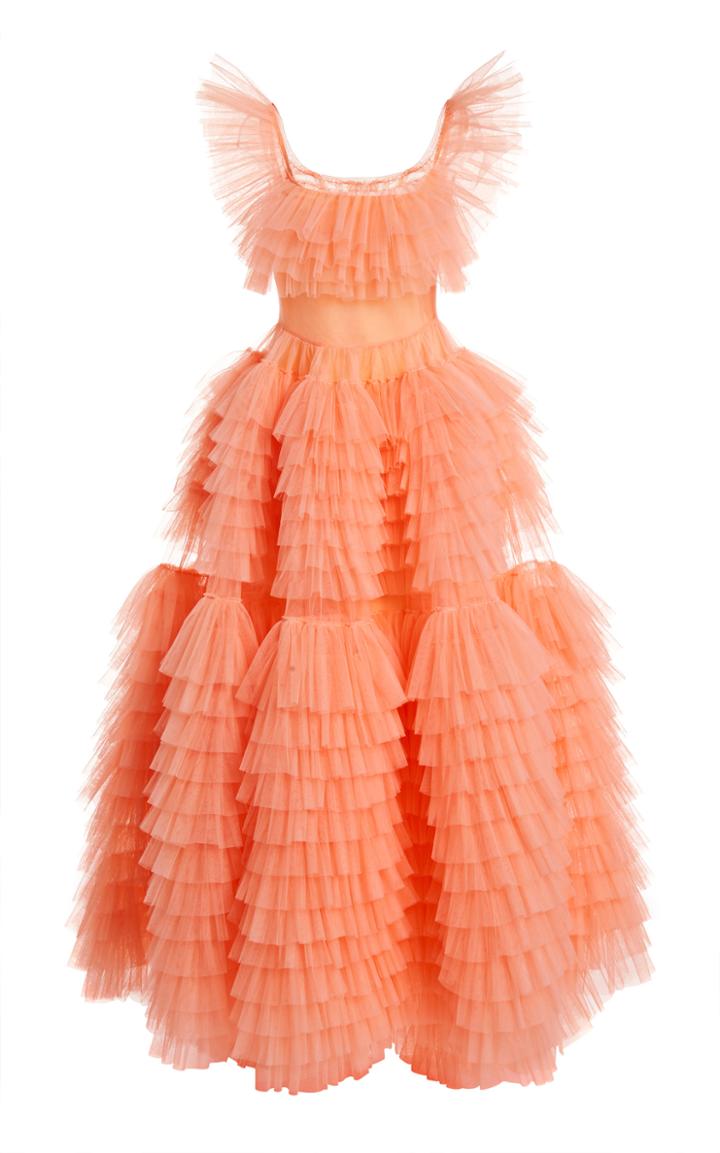 Moda Operandi Molly Goddard Gillian Ruffled Tulle Maxi Dress