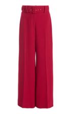 Moda Operandi Emilia Wickstead Jana Belted Stretch-crepe Cropped Wide-leg Trousers
