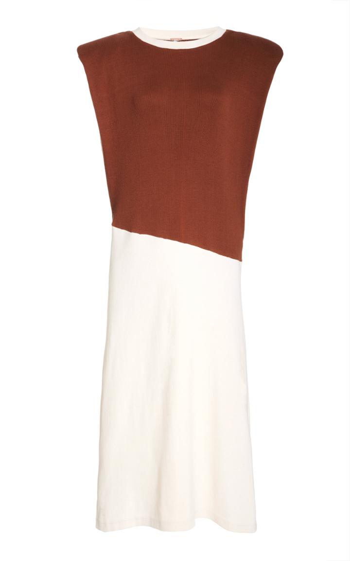 Moda Operandi Johanna Ortiz La Mer Two-tone Ribbed-knit Dress