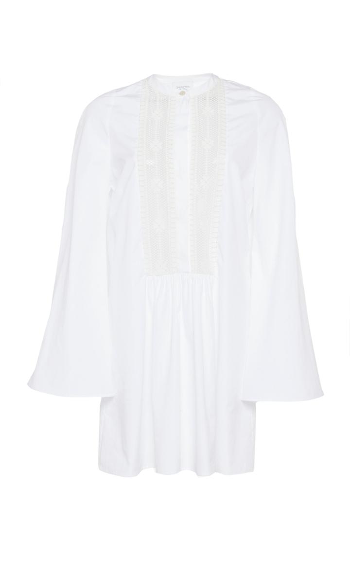 Giambattista Valli Bell Sleeve Cotton Blouse