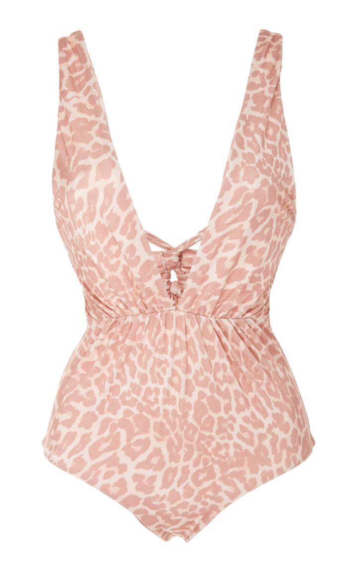 Tori Praver Andie Deep V-neck One Piece