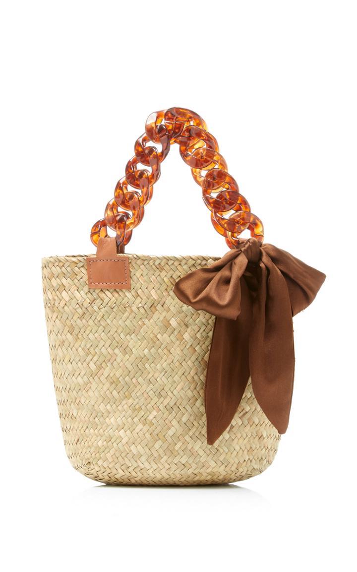 Donni. Exclusive Mini Sugar Woven Straw Tote