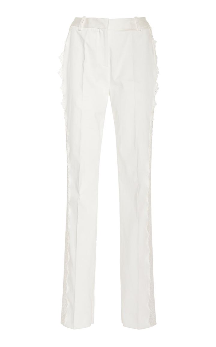 Zuhair Murad Side Detail Cotton-blend Pants