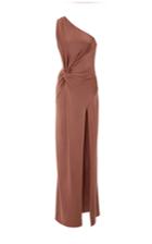Cushnie Et Ochs High Slit And Twist Detail Gown