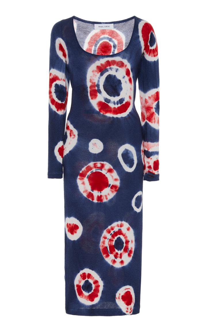 Prabal Gurung Tie-dye Cashmere Knit Dress
