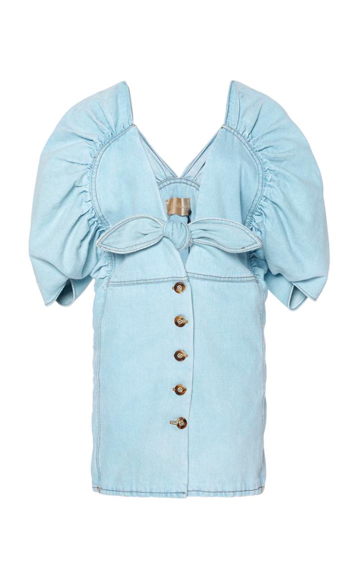 Moda Operandi By Efrain Mogollon Rosa Denim Mini Dress Size: 2