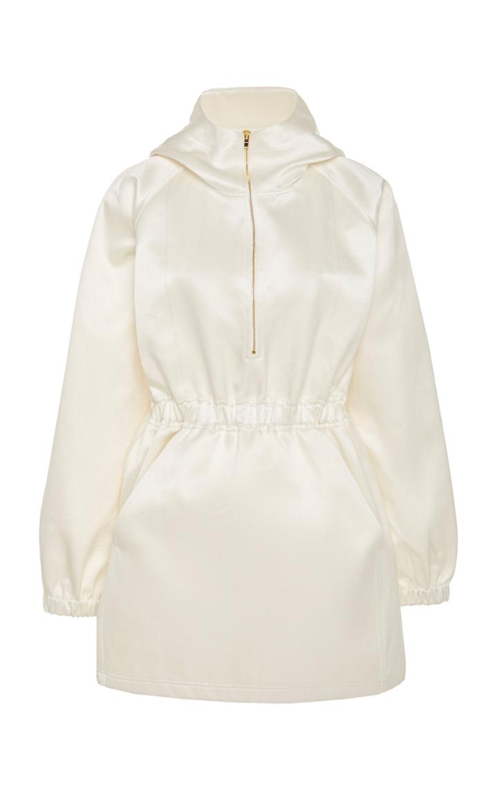 Brandon Maxwell Ribbed Knit Turtleneck Top