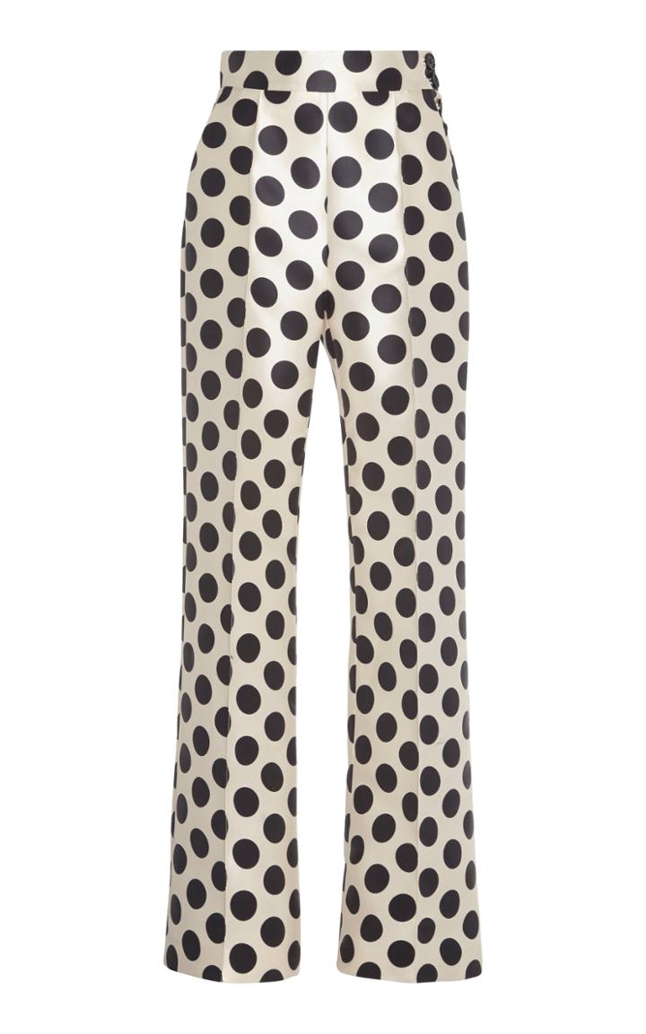 Dice Kayek Straight Leg Polka Dot Pant