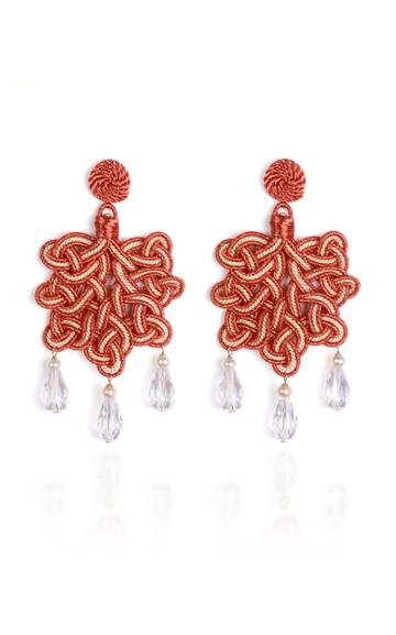 Anna E Alex Foglia White Earrings