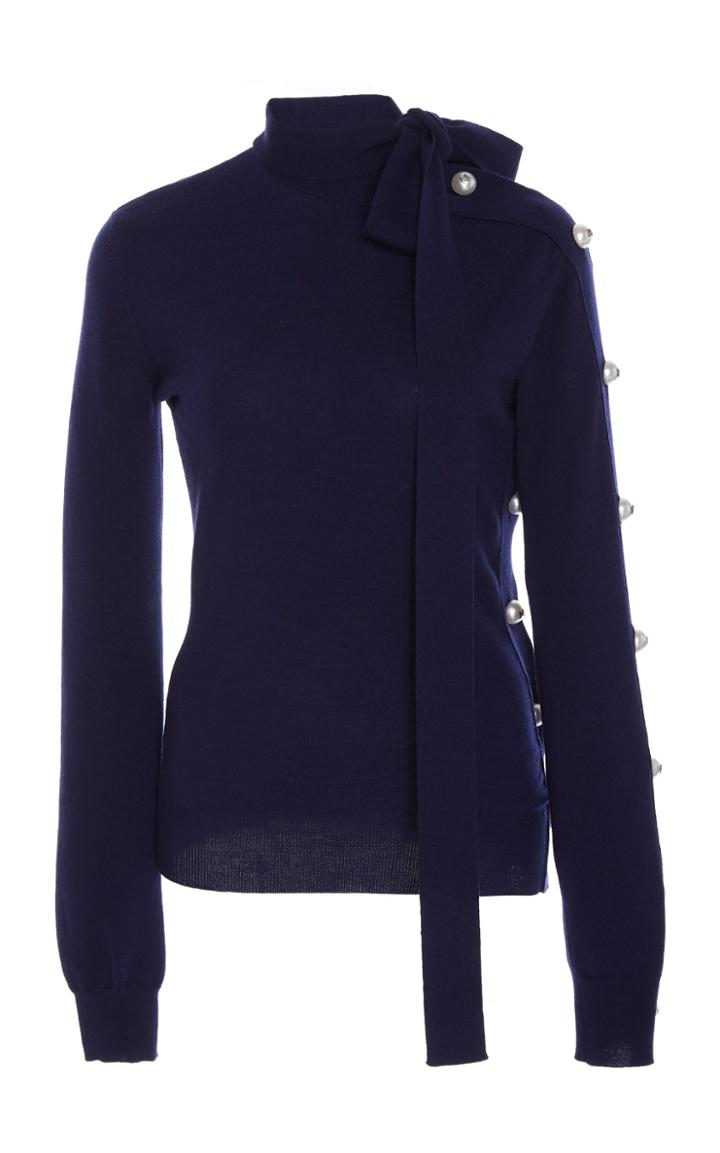 Monse Deconstructed Wool Cardigan With Neck Tie