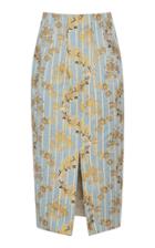 Brock Collection Pectolite Cotton-blend Floral Midi Skirt