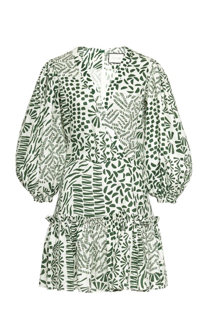 Alexis Idony Cotton Printed Mini Dress