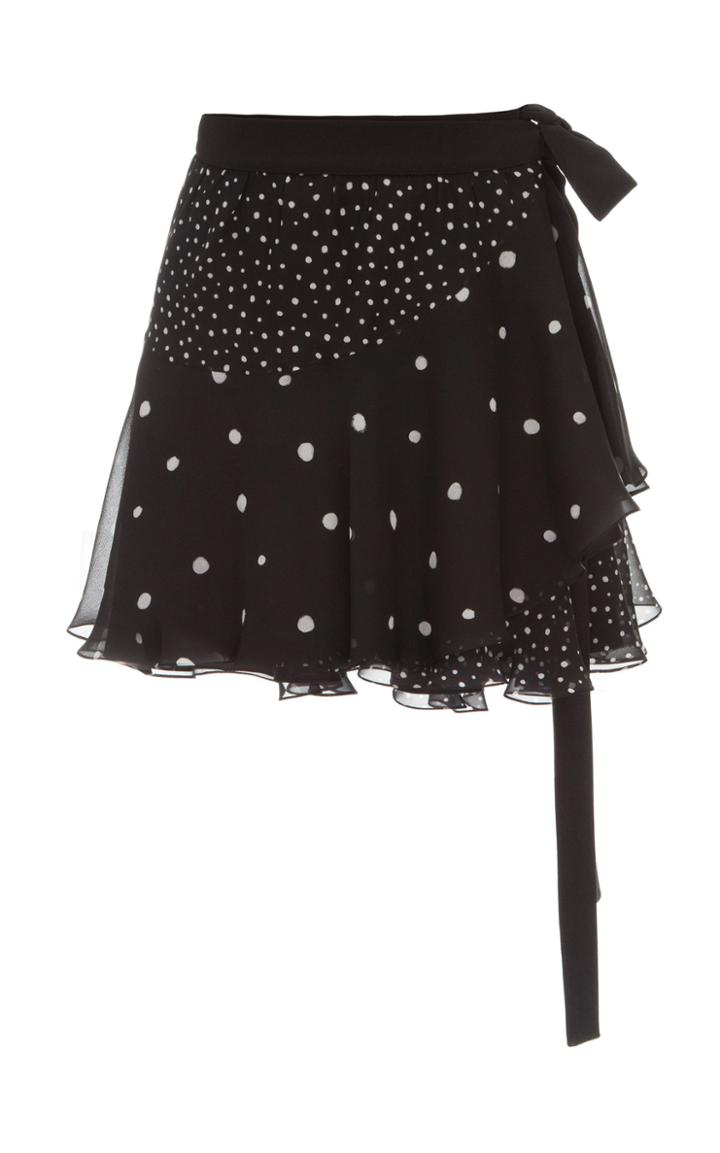 Elenareva Printed-silk Chiffon Mini Skirt