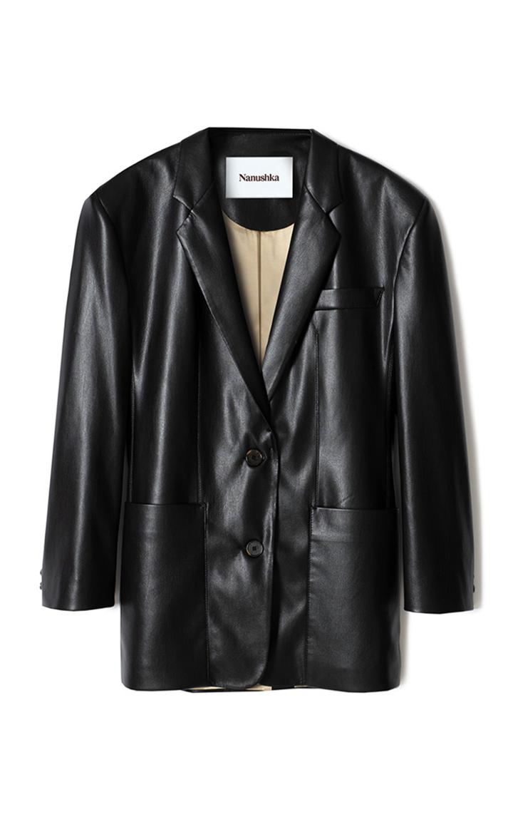 Moda Operandi Nanushka Evan Oversized Cady Blazer