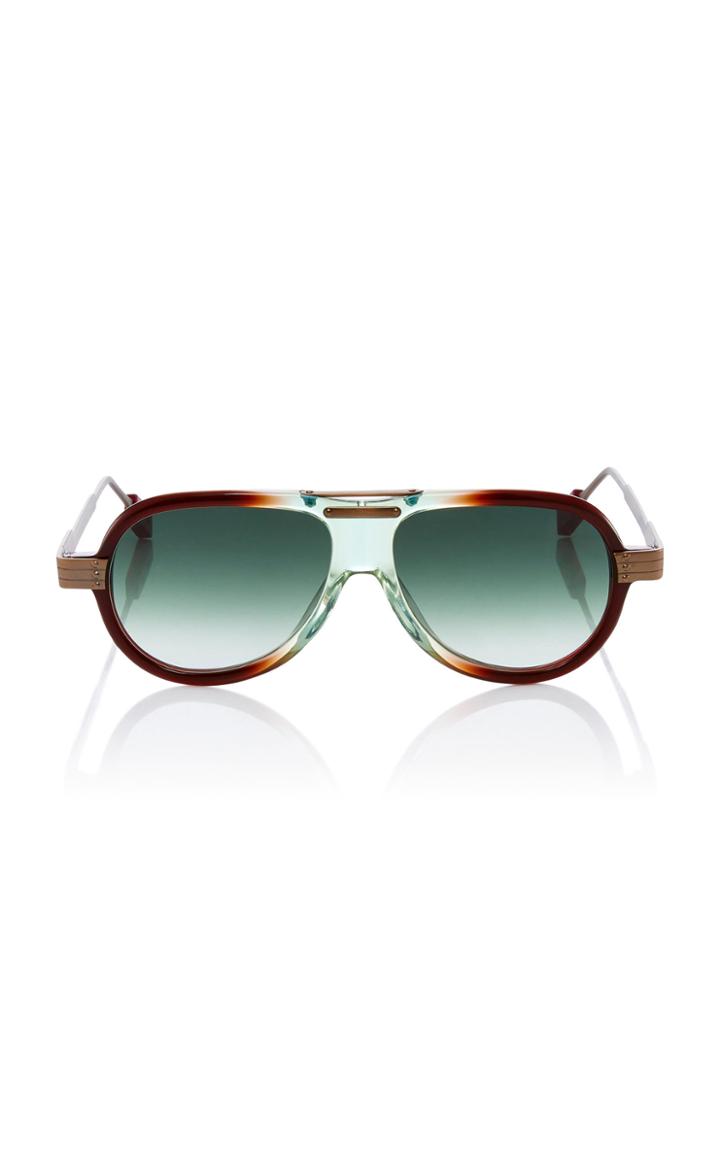 Rosie Assoulin X Morgenthal Frederics Astro Pop Aviator Sunglasses