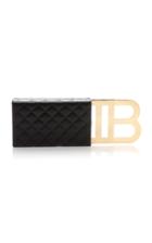 Balmain B-minaudiere Quilted Leather Bag
