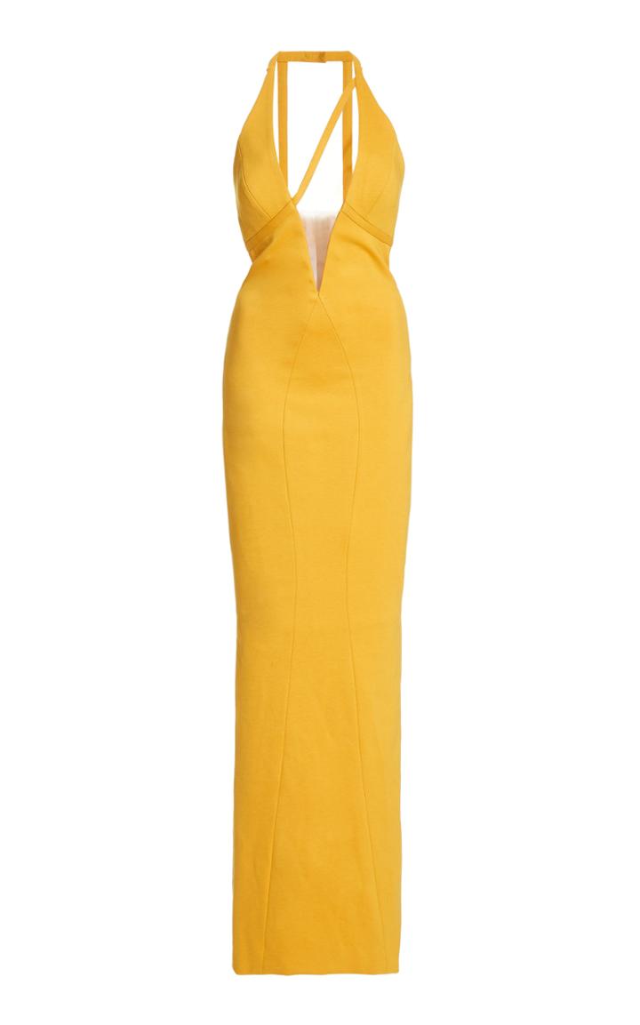Moda Operandi Alitte Sleeveless Crepe Halter Dress