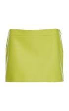 Versace Fitted Leather Skirt