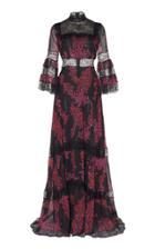Giambattista Valli Overlay Silk Maxi Dress
