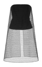 Jeffrey Dodd Lace Overlay Strapless Top