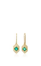 Ila Devon Emerald And Diamond Earrings