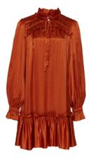 Temperley London Birdie Ruffled Satin-effect Mini Dress