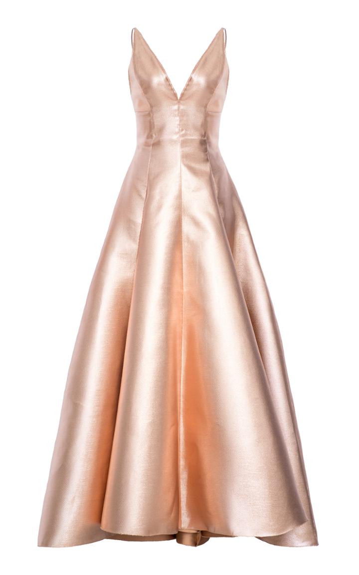 Maria Lucia Hohan Esme Metal Satin Gown