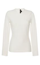 Ellery Ivory Jersey Portrait Slim Top