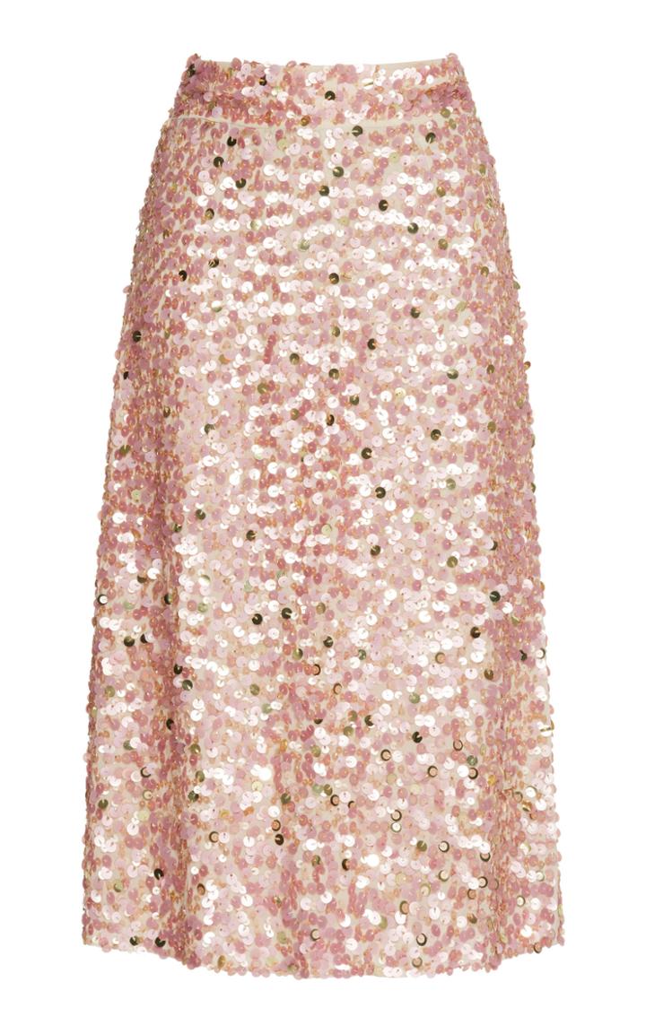 Luisa Beccaria Sequin Knee-length Skirt
