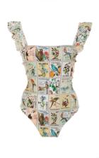 Agua By Agua Bendita Nativa Embroidered Swimsuit