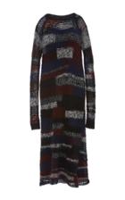 Rosetta Getty Patchwork Gauze Sweater Dress