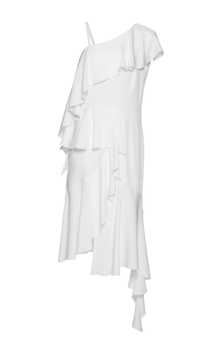 Goen.j One Shoulder Ruffled Dress
