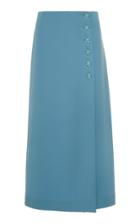 Moda Operandi Marc Jacobs Button-detailed Wool Wrap-front Midi Skirt Size: 0