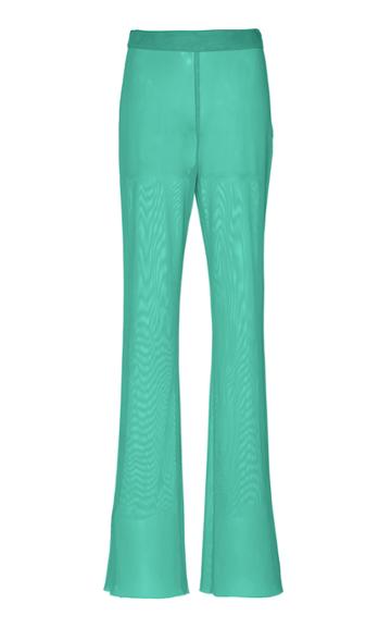 Sally Lapointe Flared Chiffon Trousers