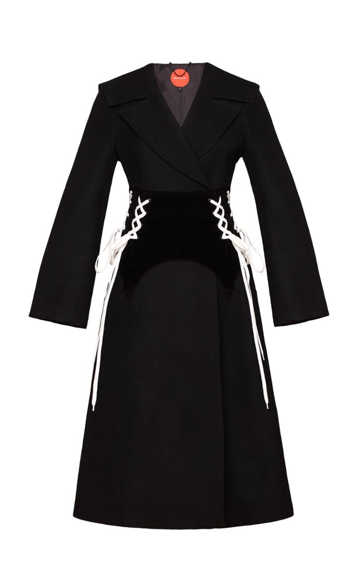 Marianna Senchina Lace-up Corset Overcoat