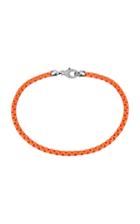 Moda Operandi Ee Ra 18k White Gold Neon Orange Giada Anklet