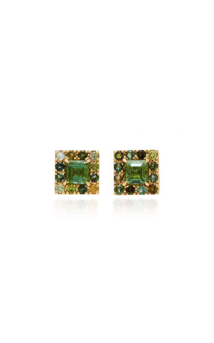Yi Collection 18k Gold Tourmaline Earrings