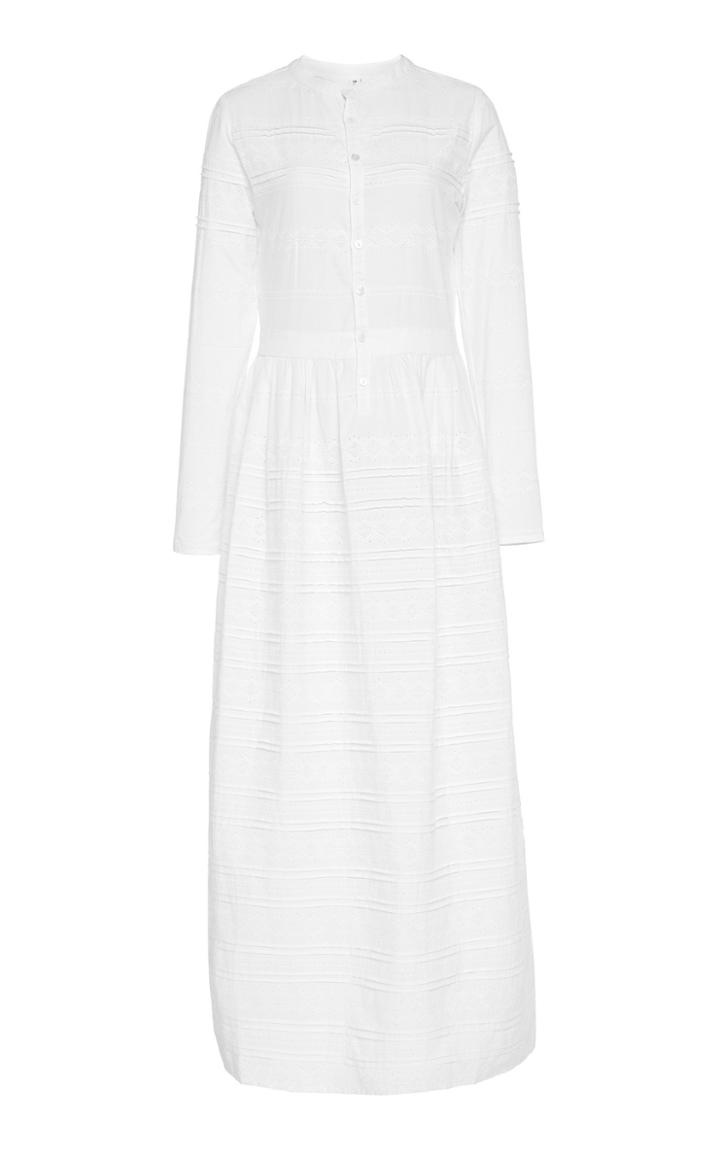 Sir The Label Elke Embroidered Cotton-gauze Maxi Dress