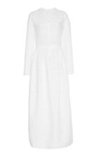 Sir The Label Elke Embroidered Cotton-gauze Maxi Dress
