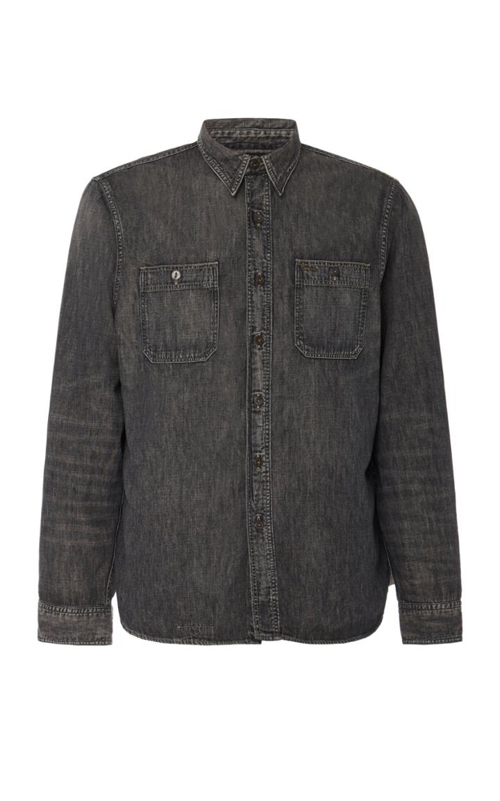Rrl Harvest Cotton-chambray Shirt