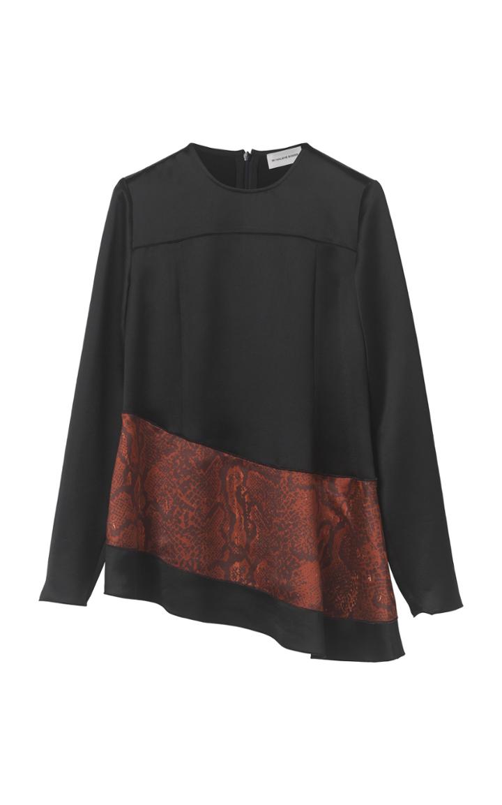 Moda Operandi By Malene Birger Seneca Asymmetric Satin Top