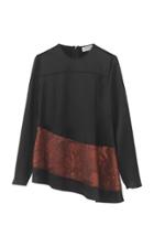 Moda Operandi By Malene Birger Seneca Asymmetric Satin Top