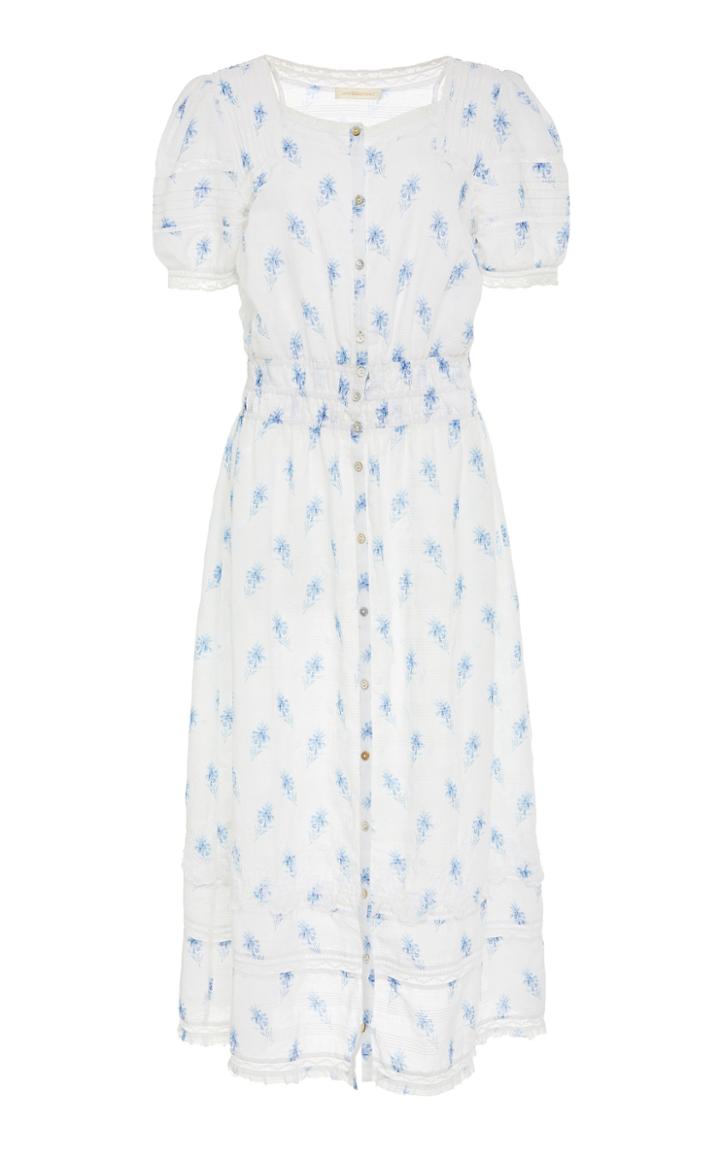 Loveshackfancy Sandy Floral-print Cotton Dress