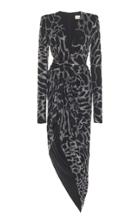 Moda Operandi Alexandre Vauthier Crystal Giraffe Print Stretch Jersey Dress